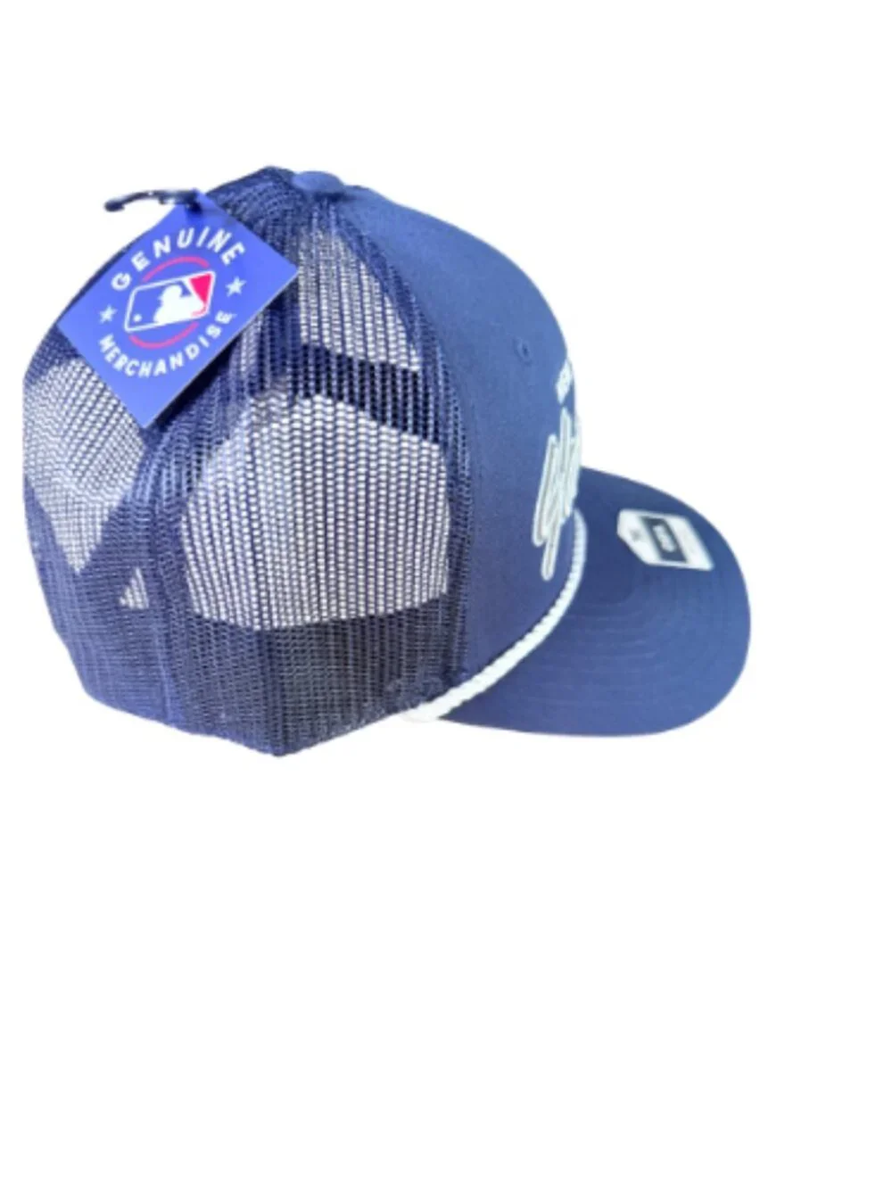 New York Yankees Rope Trucker Hat Navy Adjustable OSFA Mesh Snapback MLB Fan